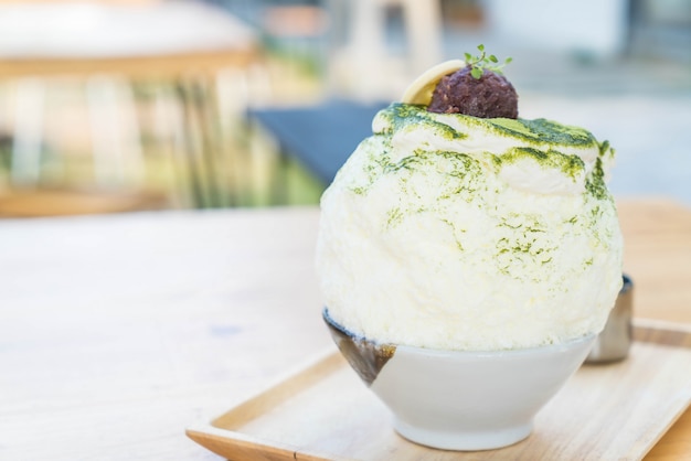 bingsu di tè verde