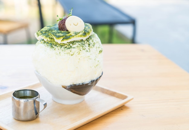 bingsu di tè verde