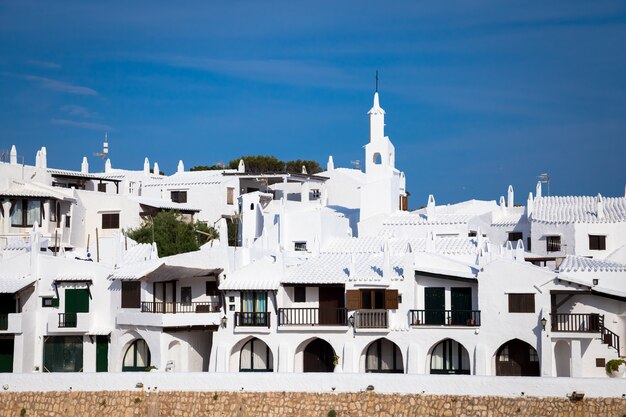 Binibequer Vell (villaggio di Binibequer) a Minorca, Spagna. Incredibile destinazione di viaggio per il turismo di prestigio.