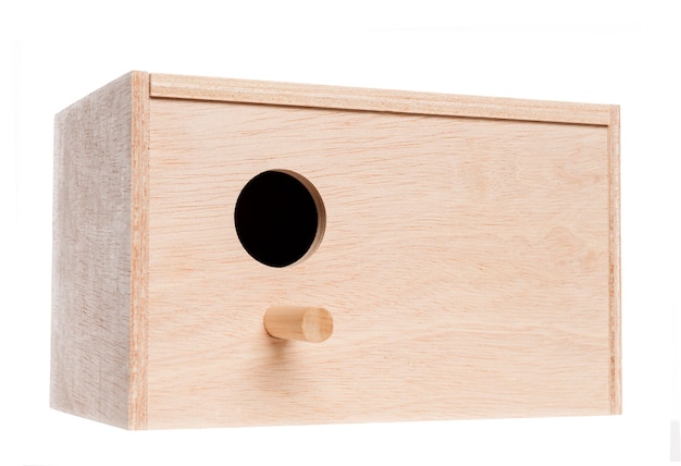 Birdhouse, isolato su bianco