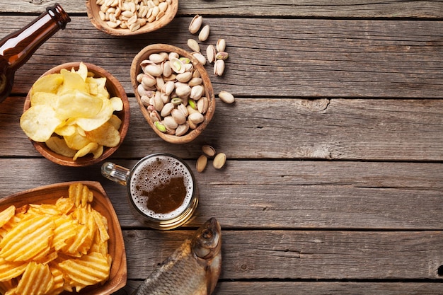 Birra e snack