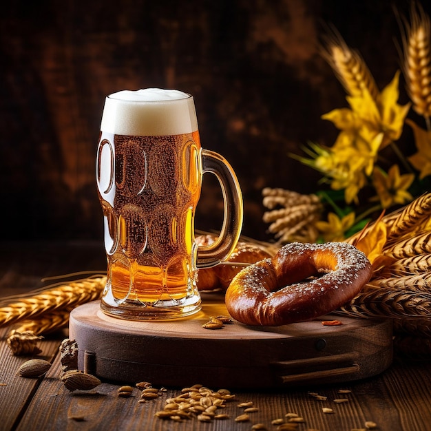 Birra Fest birra con pretzel