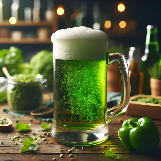 Birra irlandese verde Saint Patrick