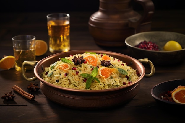 Biryani con acqua di Kewra