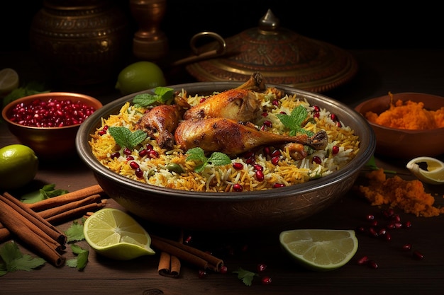 Biryani con quinoa croccante