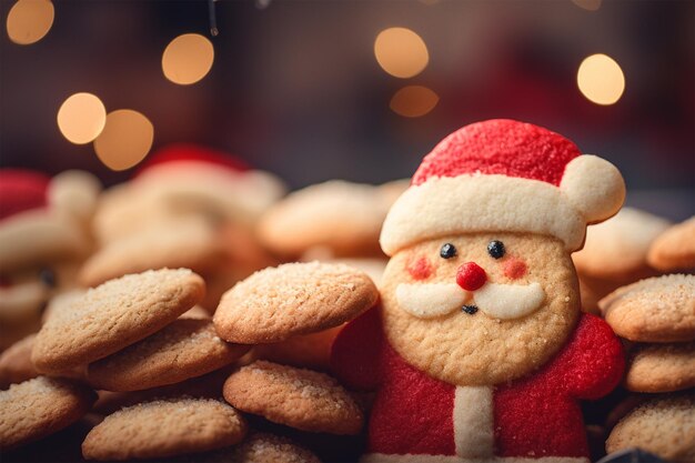 Biscotti a forma di Babbo Natale