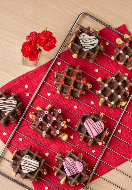 Biscotti a forma di cuore per San Valentino