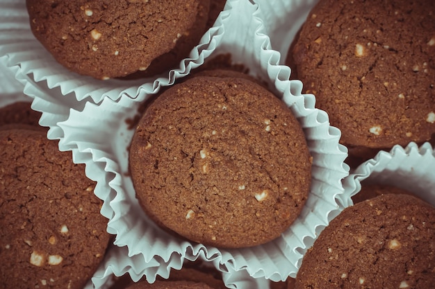 Biscotti al burro di anacardi al cioccolato tradizionali