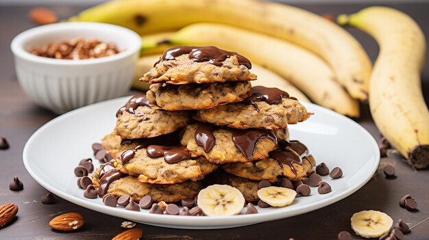 Biscotti al cioccolato alla banana