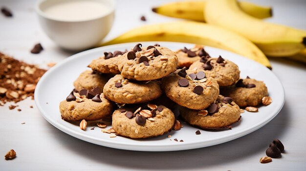 Biscotti al cioccolato alla banana