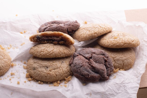 biscotti al cioccolato Biscotti con gocce di cioccolato shot