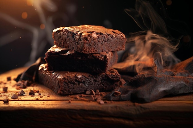 biscotti al cioccolato con scaglie di cioccolato su un tavolo