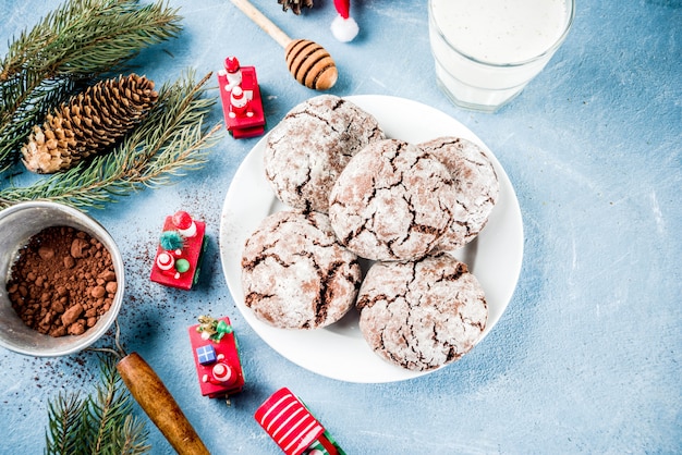 Biscotti al cioccolato di Natale