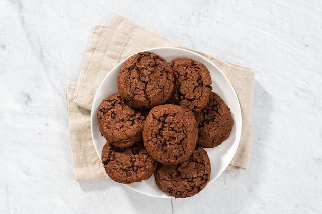 Biscotti al doppio cioccolato