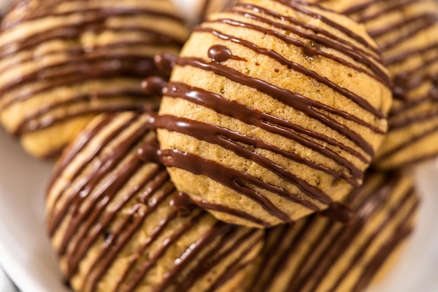 Biscotti alla banana con gocce di cioccolato