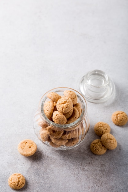 Biscotti Amaretti in vaso di vetro