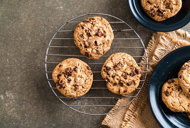 biscotti con cioccolato fondente