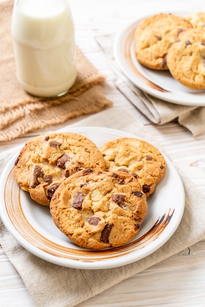 biscotti con gocce di cioccolato