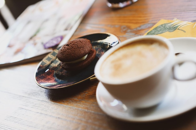 biscotti con scaglie di cioccolato fondente