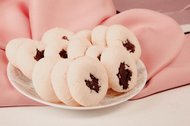 biscotti con scaglie di cioccolato fondente