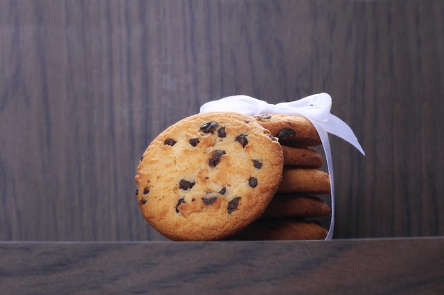 Biscotti con scaglie di cioccolato