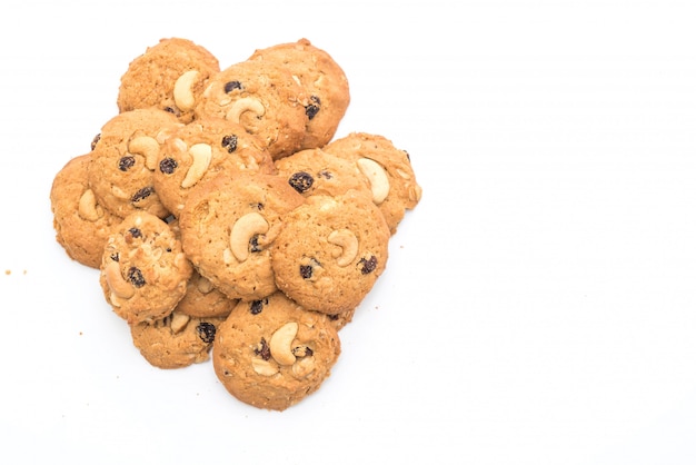 biscotti con uvetta e anacardi tostati