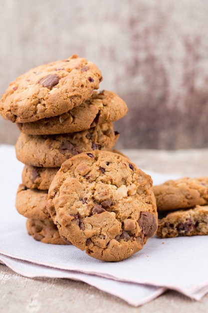 Biscotti di farina d'avena al cioccolato