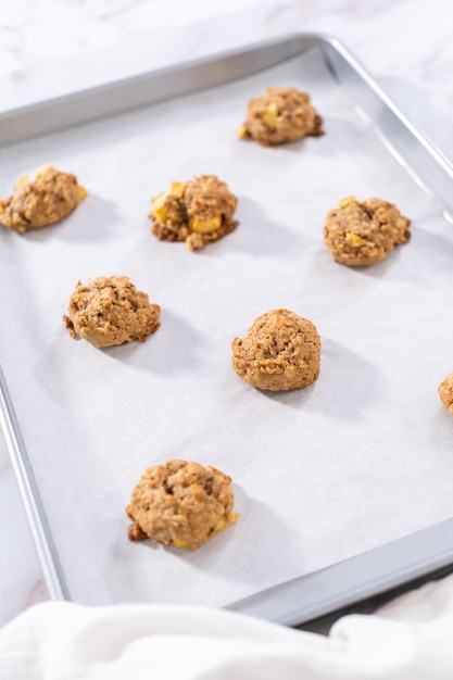 Biscotti di farina d'avena alle mele