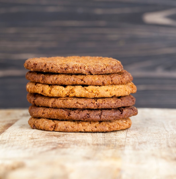 biscotti di farina d'avena di forma rotonda