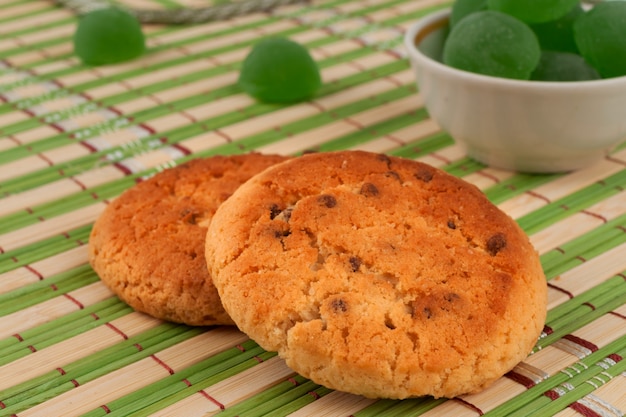 Biscotti di farina d'avena rotondi