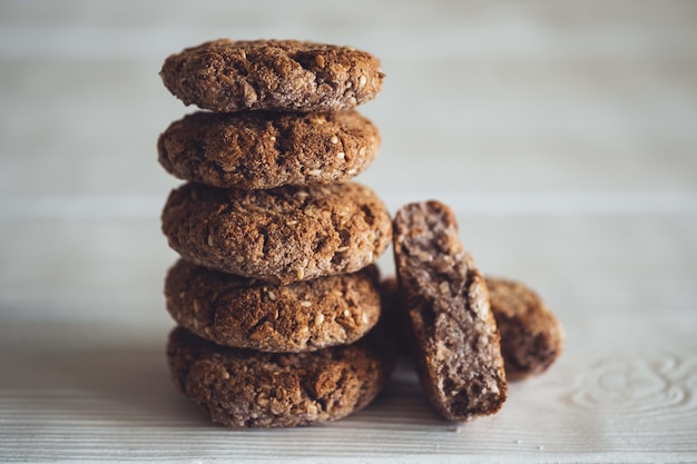 biscotti di farina d'avena senza glutine fatti in casa