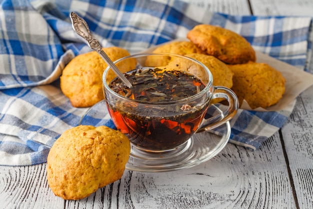 Biscotti di farina di mais e tisane