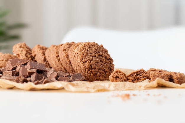 Biscotti di grano tenero al cacao e cioccolato