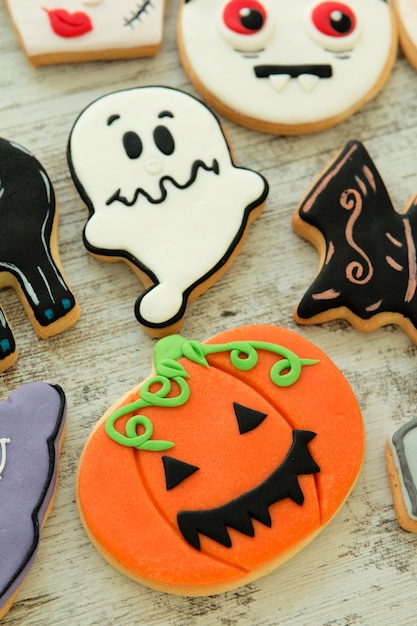 Biscotti di Halloween con forme diverse