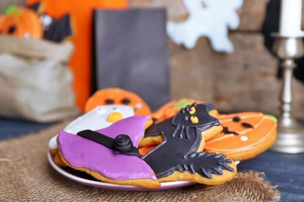 Biscotti di Halloween in camera decorata