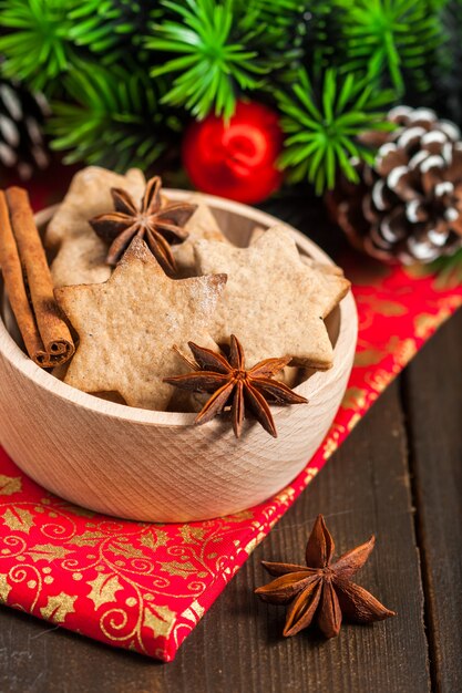 Biscotti di Natale in ciotola