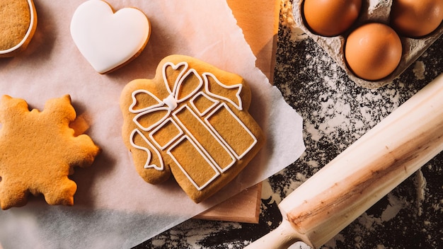 Biscotti di Natale Pan di zenzero da forno festivo