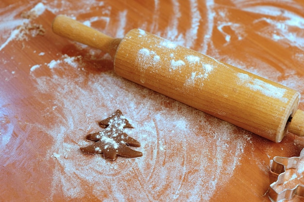 Biscotti di Natale panpepato Preparazione per la cottura di dolci tradizionali fatti in casa per le vacanze di Natale nella Repubblica Ceca