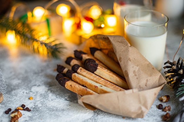 Biscotti di pasticceria dolce natalizia