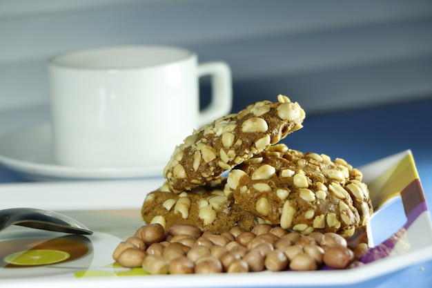 Biscotti e tazza di caffè