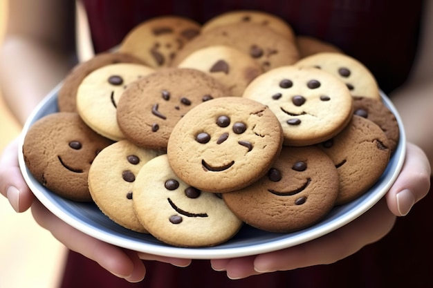 biscotti faccia felice