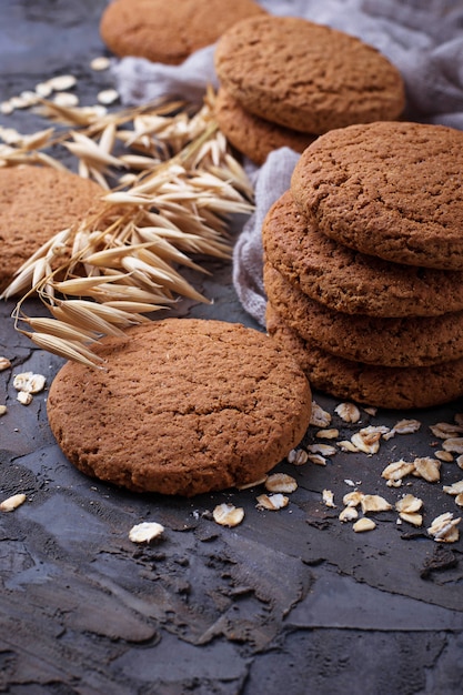 Biscotti fatti in casa dolci d&#39;avena