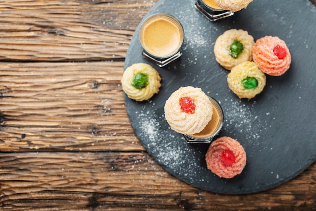 Biscotti italiani tradizionali con mandorle