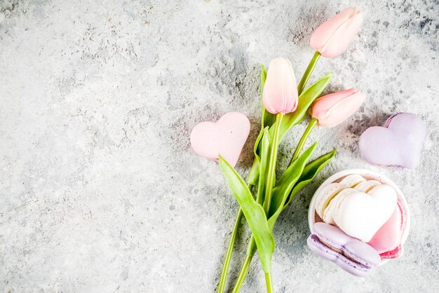 Biscotti macaron di San Valentino