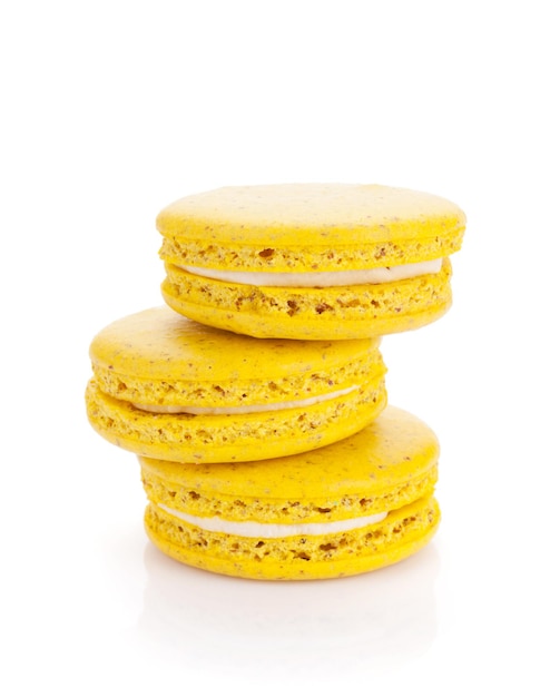 Biscotti macaron gialli