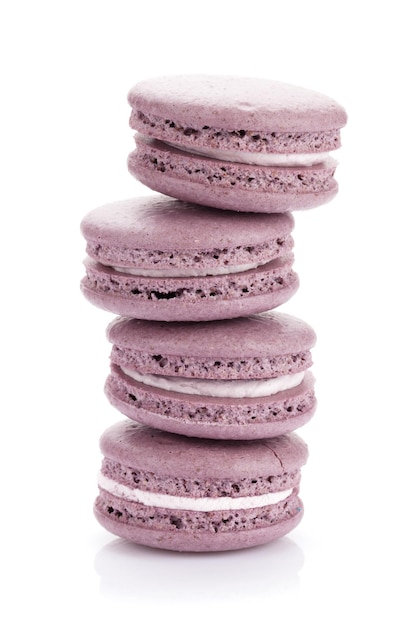 Biscotti macaron viola