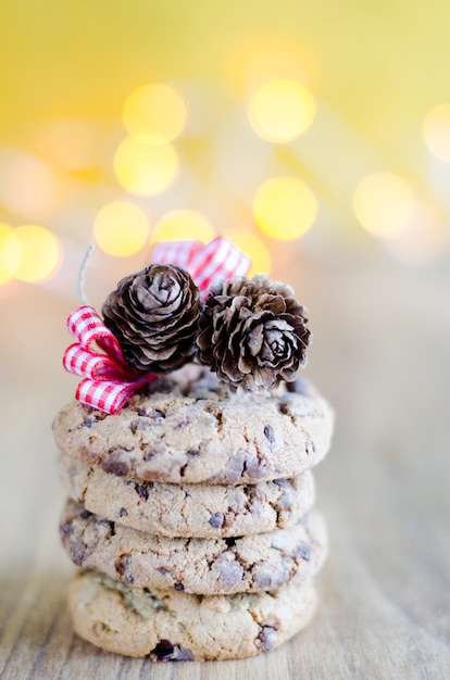 Biscotti natalizi al cioccolato.