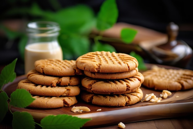 Biscotti vegani al burro di arachidi Dessert vegano