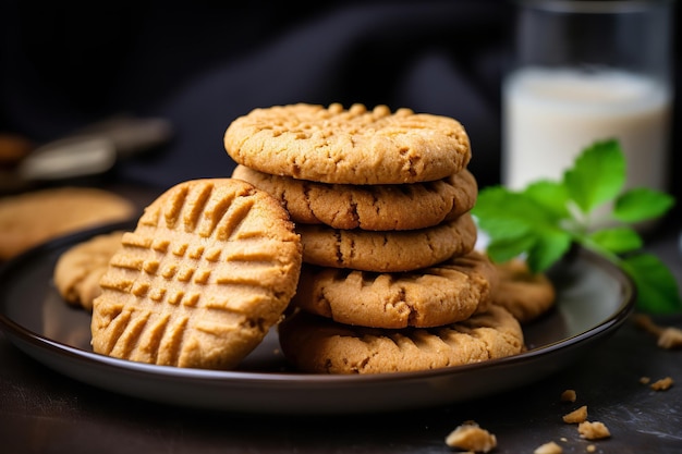 Biscotti vegani al burro di arachidi Dessert vegano