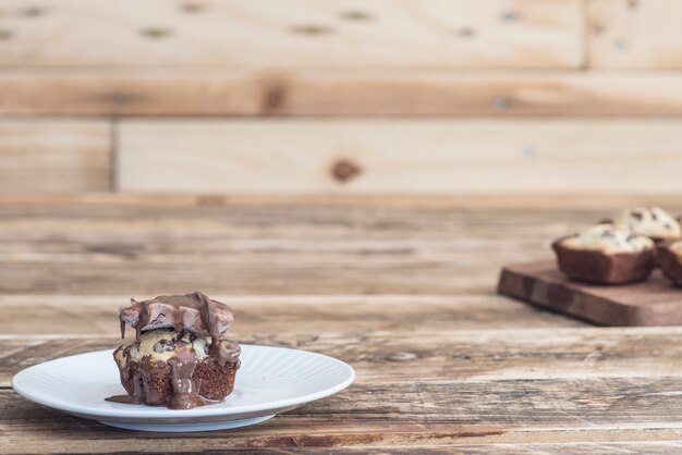 Biscotto brownie al cioccolato fatto a mano